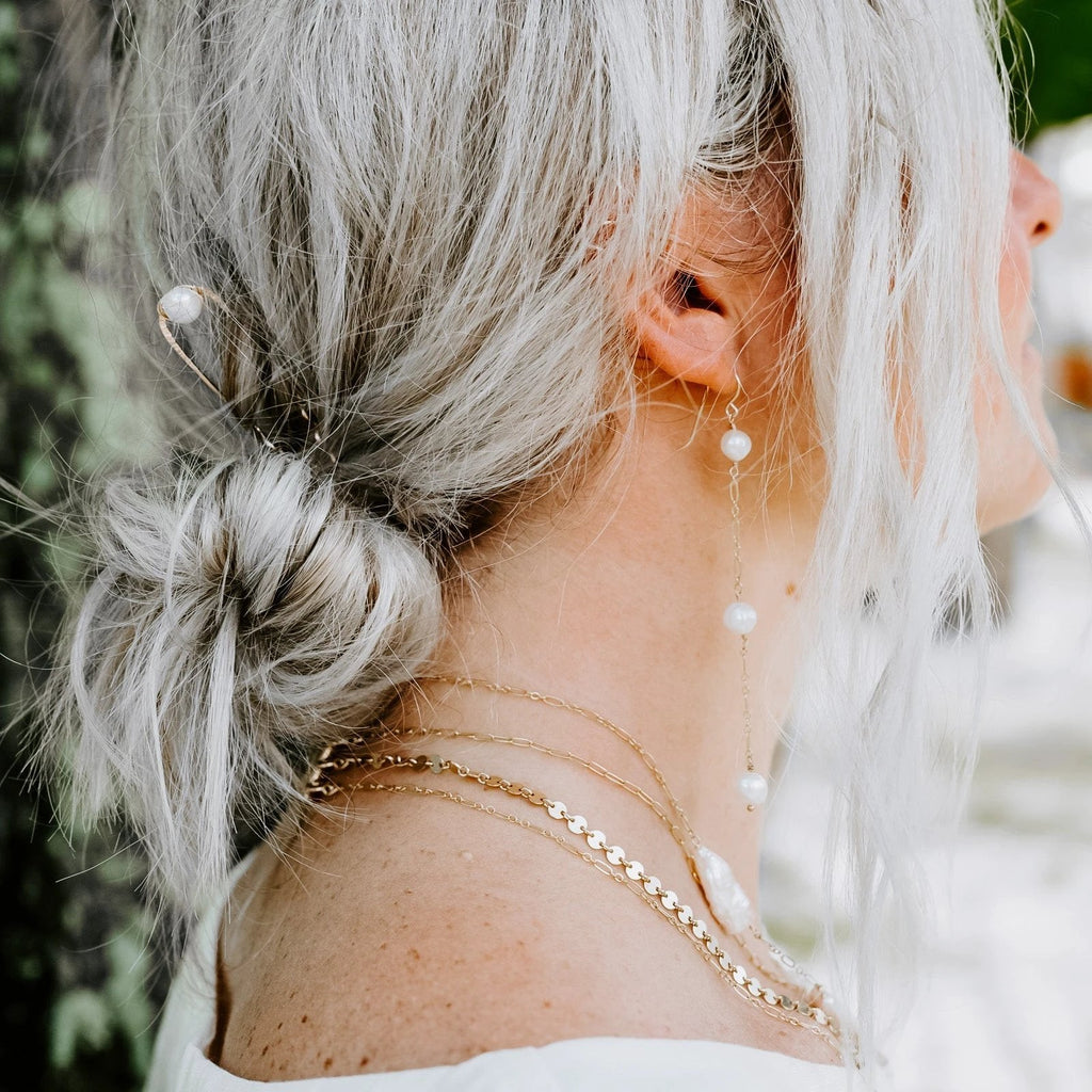 Vahine Pearl Earrings by Derive Jewelry