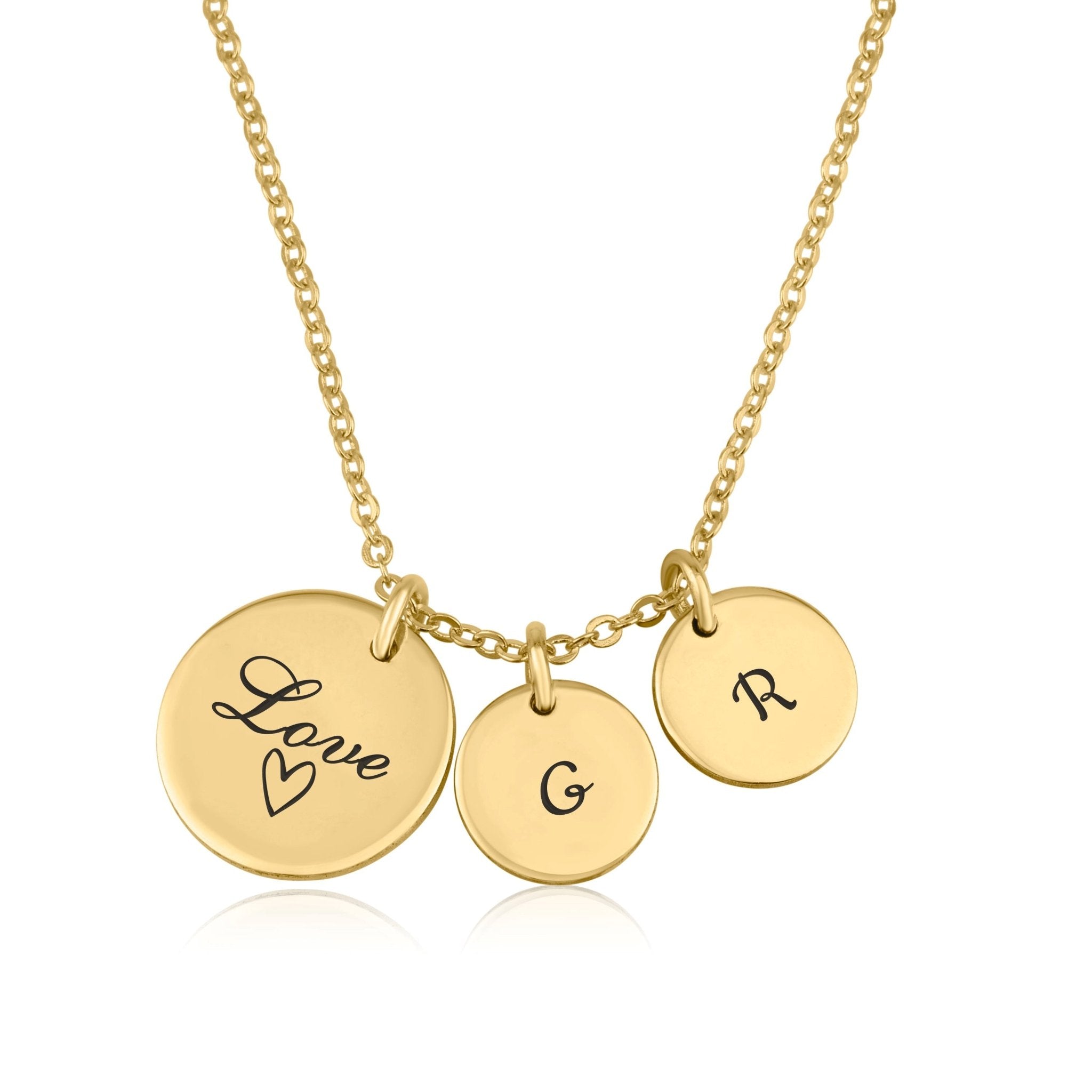 Valentine's Day Initial Necklace La Vie Bien Valentine's Day Initial Necklace