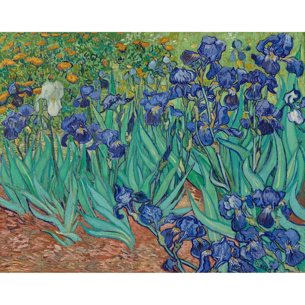 Van Gogh Irises Folding Hand Fan APPAREL La Vie Bien Van Gogh Irises Folding Hand Fan