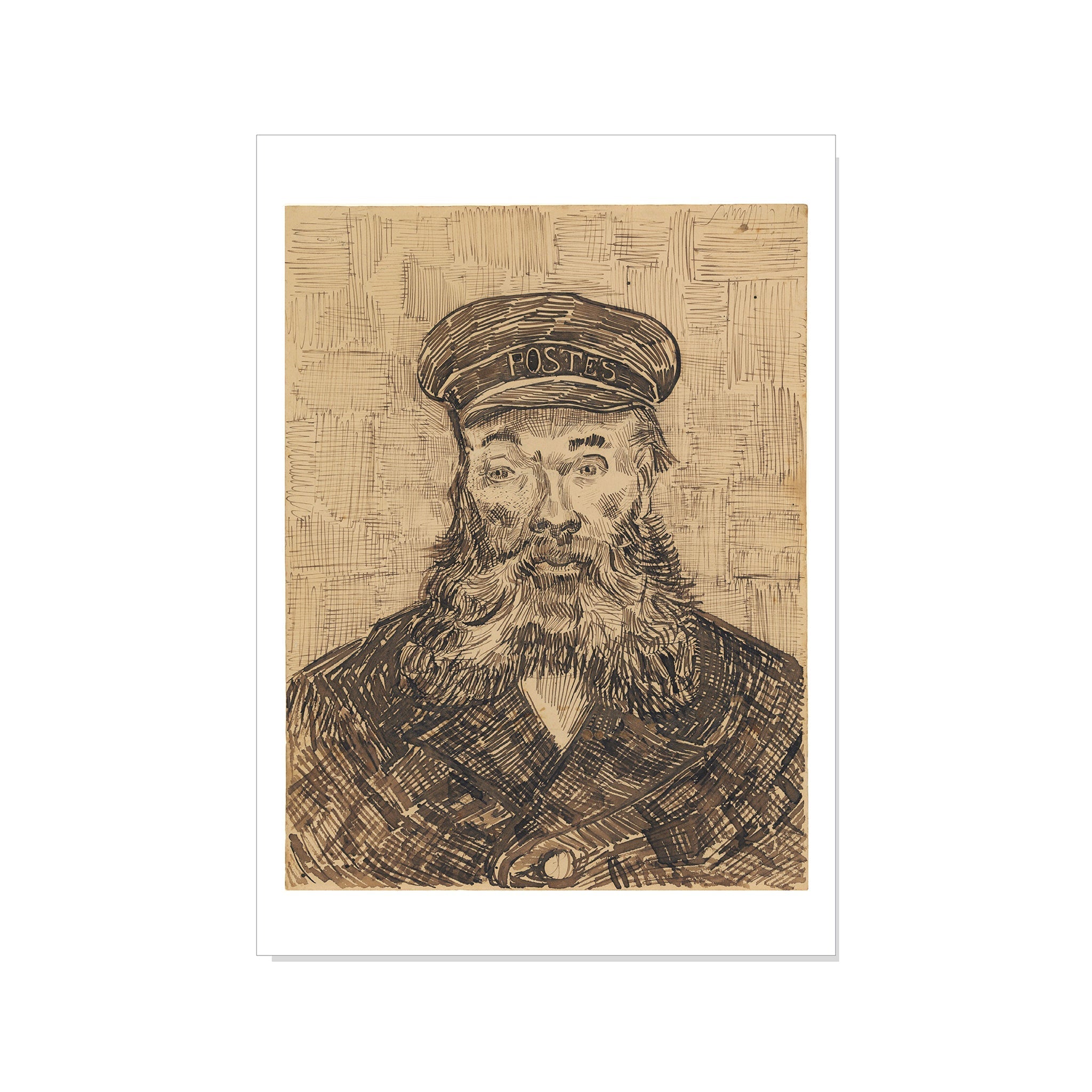 Van Gogh - Portrait of Joseph Roulin - Postcard STATIONERY La Vie Bien Van Gogh - Portrait of Joseph Roulin - Postcard