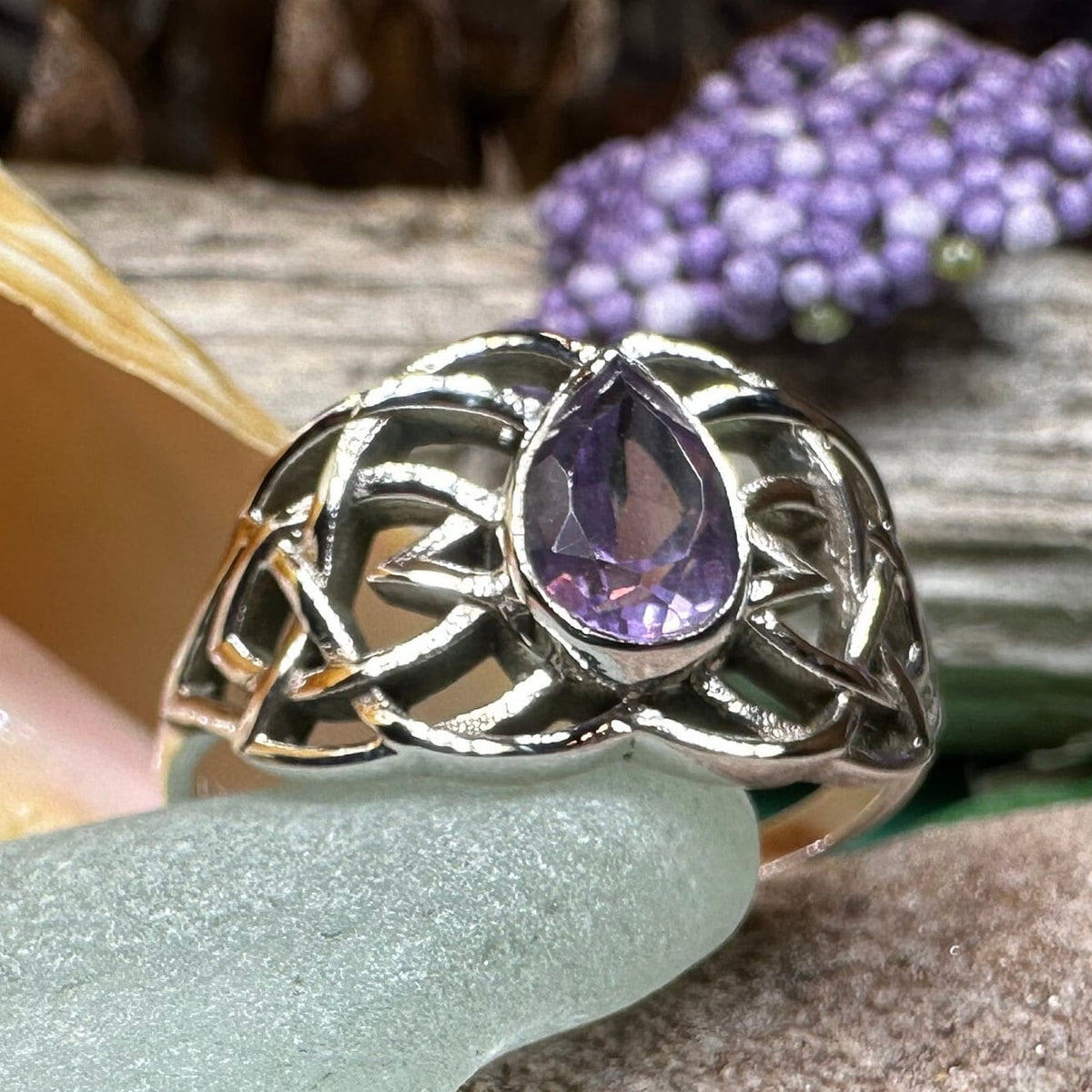 Vanaheim Celtic Knot Ring in Sterling Silver Ring La Vie Bien Vanaheim Celtic Knot Ring in Sterling Silver