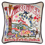 Vancouver Hand - Embroidered Pillow by CatStudio Pillows La Vie Bien Vancouver Hand - Embroidered Pillow by CatStudio