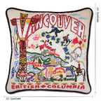 Vancouver Hand - Embroidered Pillow by CatStudio Pillows La Vie Bien Vancouver Hand - Embroidered Pillow by CatStudio