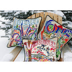 Vancouver Hand - Embroidered Pillow by CatStudio Pillows La Vie Bien Vancouver Hand - Embroidered Pillow by CatStudio