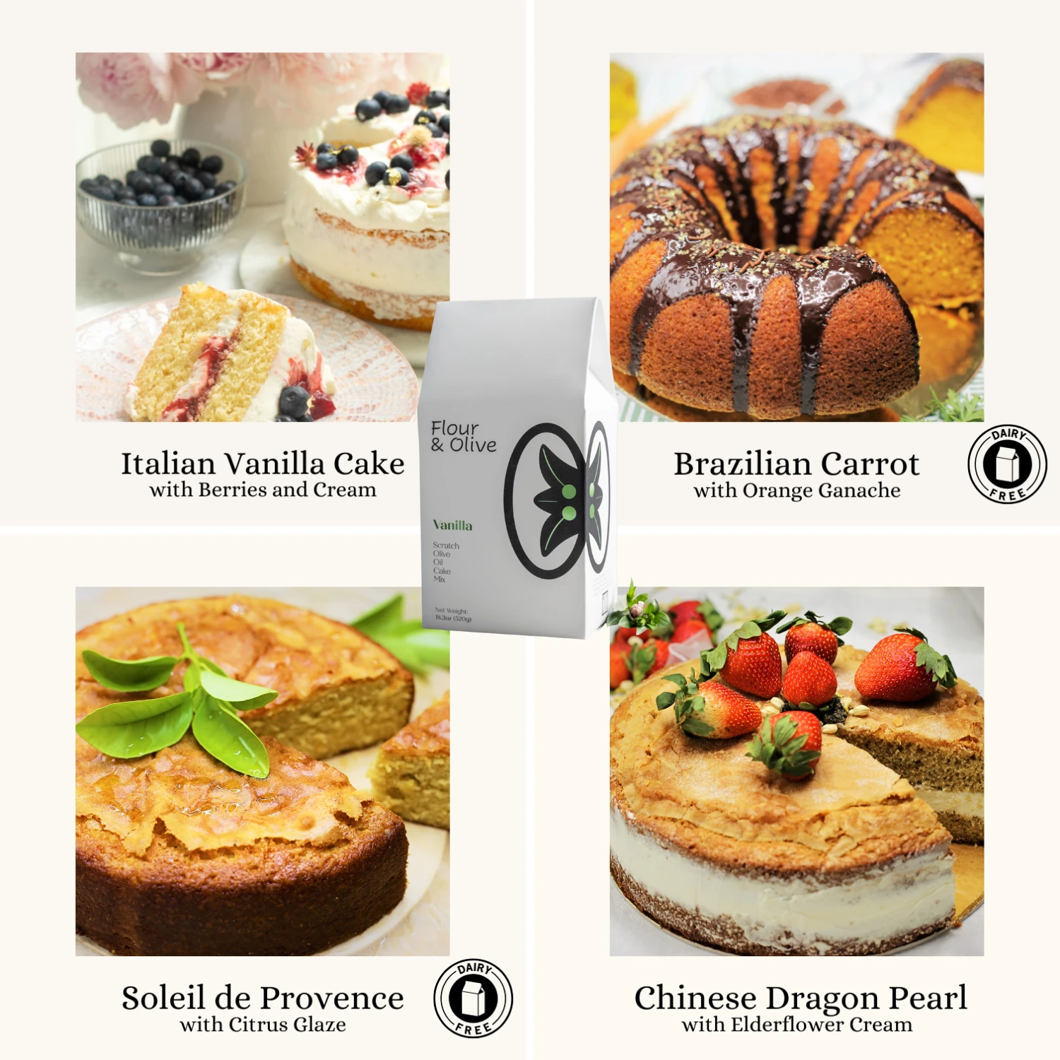Vanilla Cake Mix by Flour & Olive