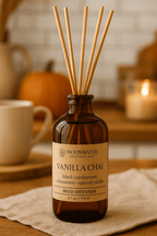 Vanilla Chai - REED DIFFUSER & ROOM SPRAY - Spiced, Sweet Cream Aroma. by Moon Water Apothecary!