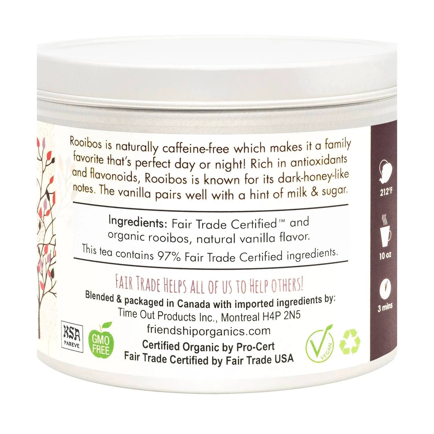 Vanilla Rooibos Herbal Tea