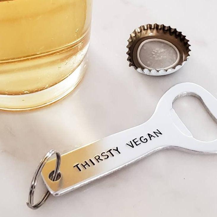 VEGAN AF Beer Bottle Opener Keychain Bottle Openers La Vie Bien VEGAN AF Beer Bottle Opener Keychain