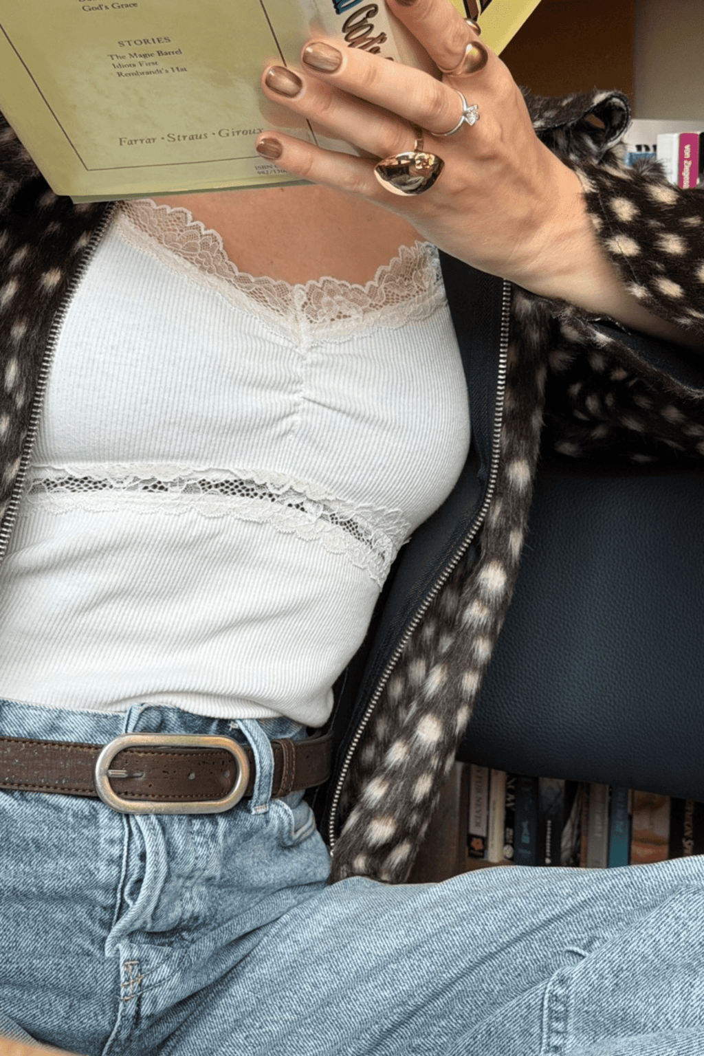 Vegan Cork Leather Women's Belt (Brown) Belts La Vie Bien Vegan Cork Leather Women's Belt (Brown)