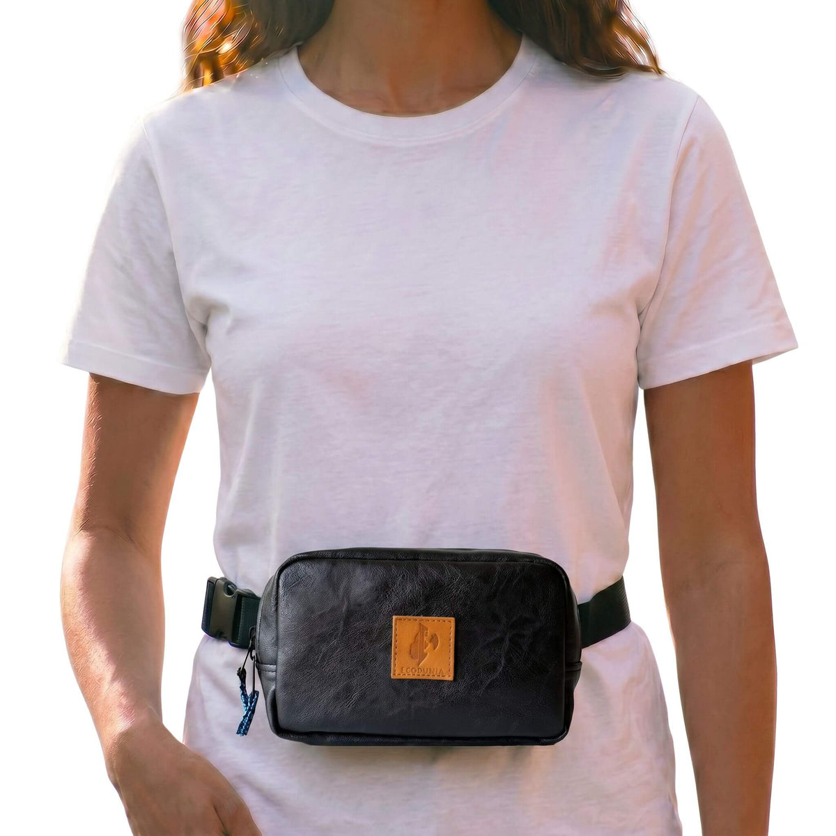 Vegan Leather Belt Bag for Men & Women, Crossbody Fanny Pack Belt Bag La Vie Bien Vegan Leather Belt Bag for Men & Women, Crossbody Fanny Pack
