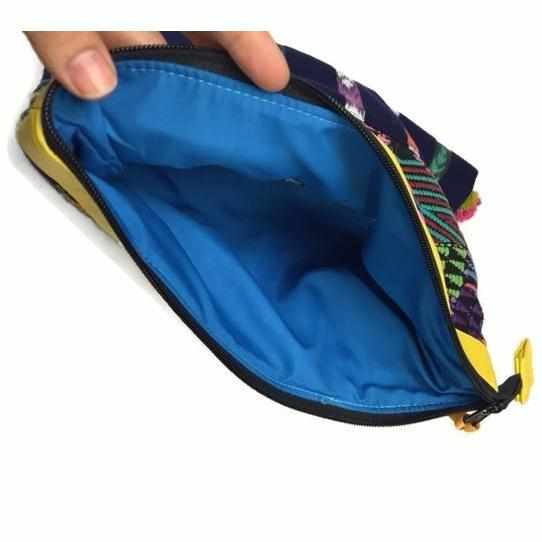 Vegan Leather Up - cycled Embroidered Textile Huipil iPad Case - Guatemala Bags La Vie Bien Vegan Leather Up - cycled Embroidered Textile Huipil iPad Case - Guatemala