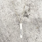 VEGAN Silver Vertical Bar Necklace Stamped Necklaces La Vie Bien VEGAN Silver Vertical Bar Necklace