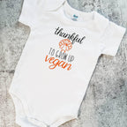 VEGAN THANKSGIVING One Piece Short Sleeve Baby Bodysuit Kids' Clothes La Vie Bien VEGAN THANKSGIVING One Piece Short Sleeve Baby Bodysuit