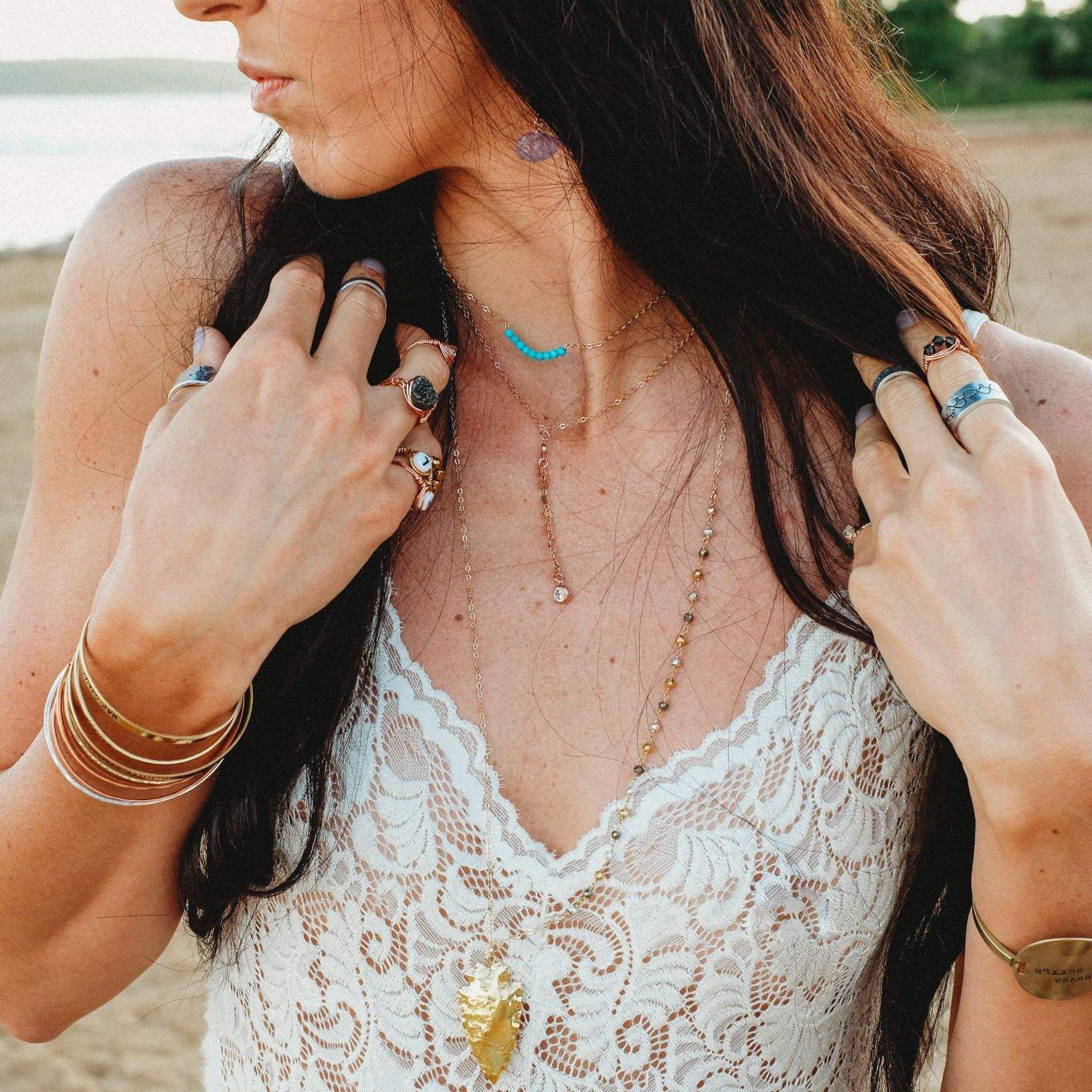 VEGAN VIBES Stacking Cuff Bracelet Stamped Cuffs La Vie Bien VEGAN VIBES Stacking Cuff Bracelet