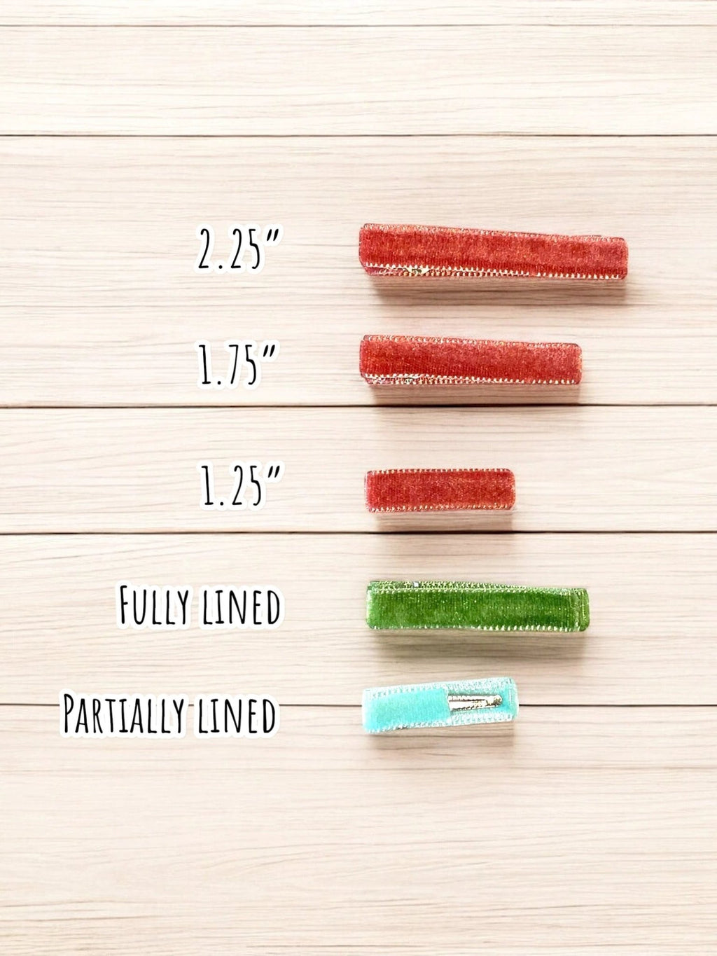 Velvet Bar Clip Set by Parker + Kay Creative