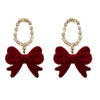 Velvet Bow Earrings Earrings La Vie Bien Velvet Bow Earrings