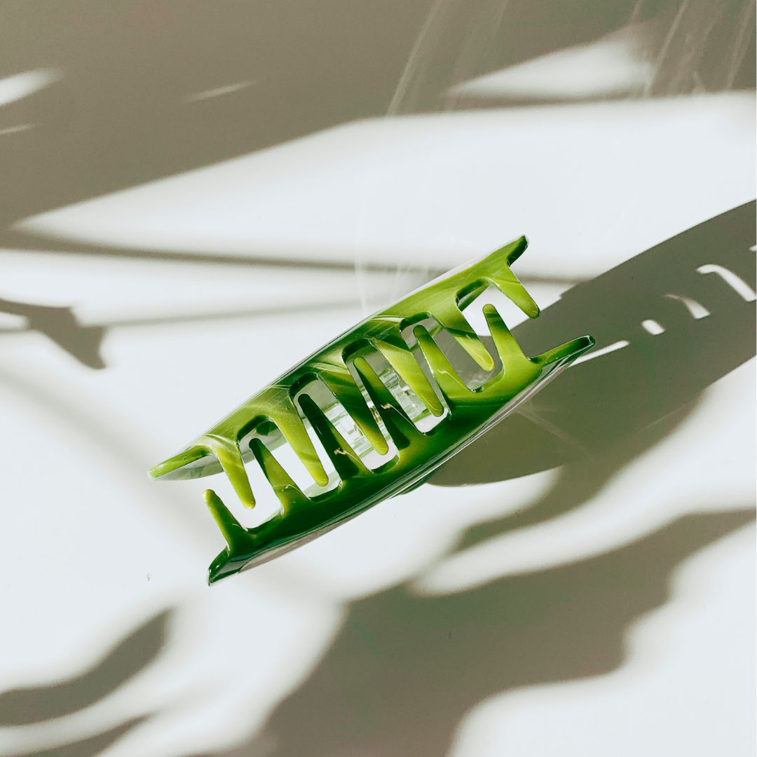 Velvet Claws Hair Clip | Green Snake Hair Claw Accessories La Vie Bien Velvet Claws Hair Clip | Green Snake Hair Claw