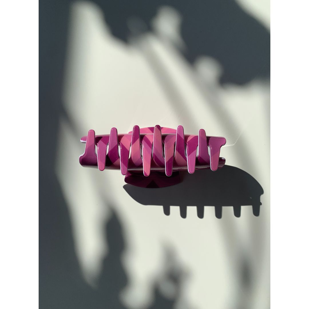 Velvet Claws Hair Clip | The Foxy in Magenta | Claw Clip in Velvet Travel Bag