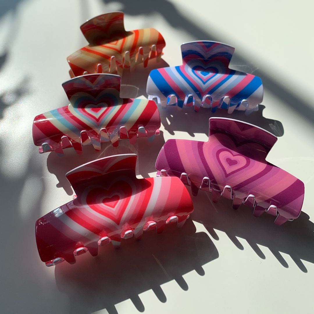 Velvet Claws Hair Clip | The Foxy in Magenta | Claw Clip in Velvet Travel Bag