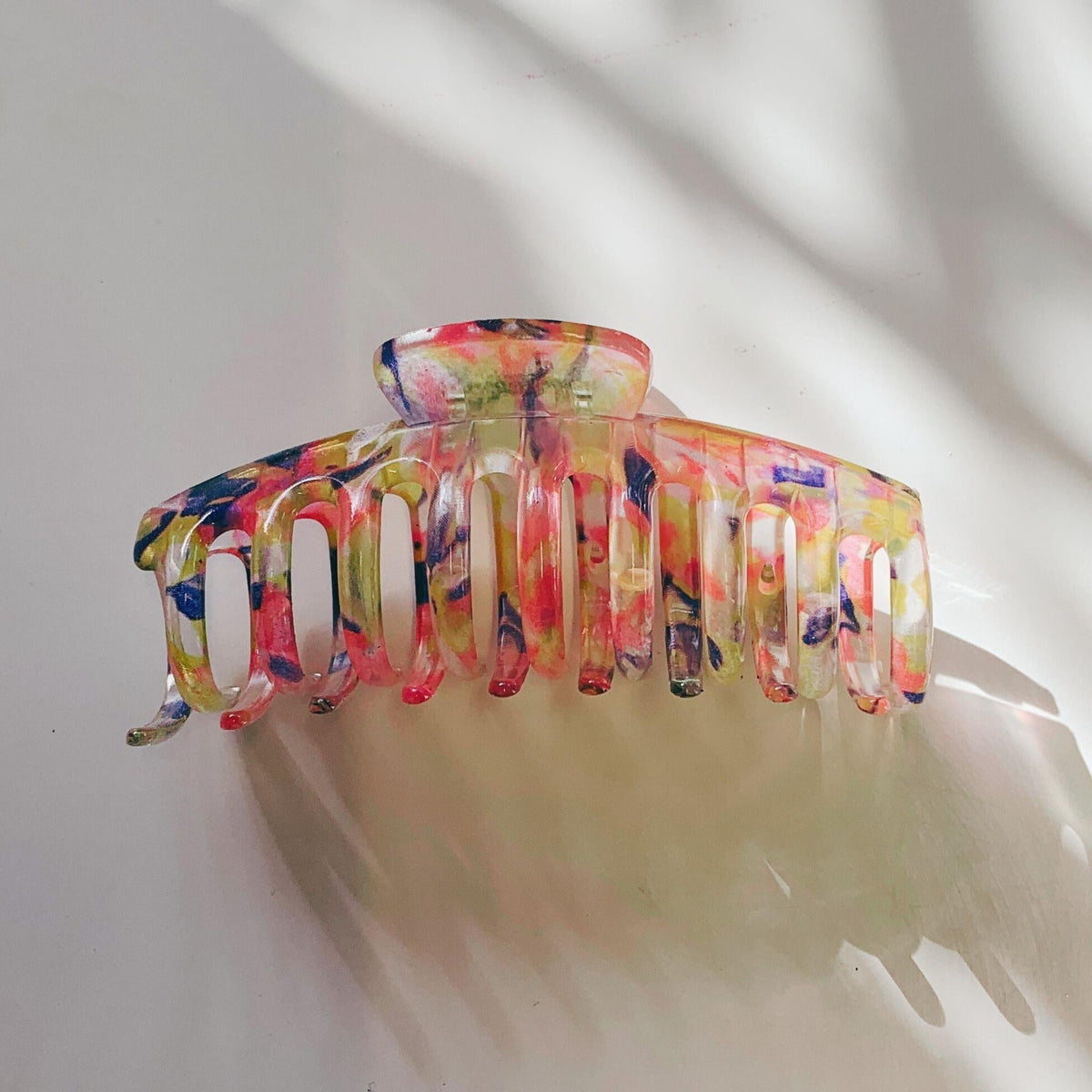 Velvet Claws Hair Clip | The Lobster in Translucent Blooms Accessories La Vie Bien Velvet Claws Hair Clip | The Lobster in Translucent Blooms