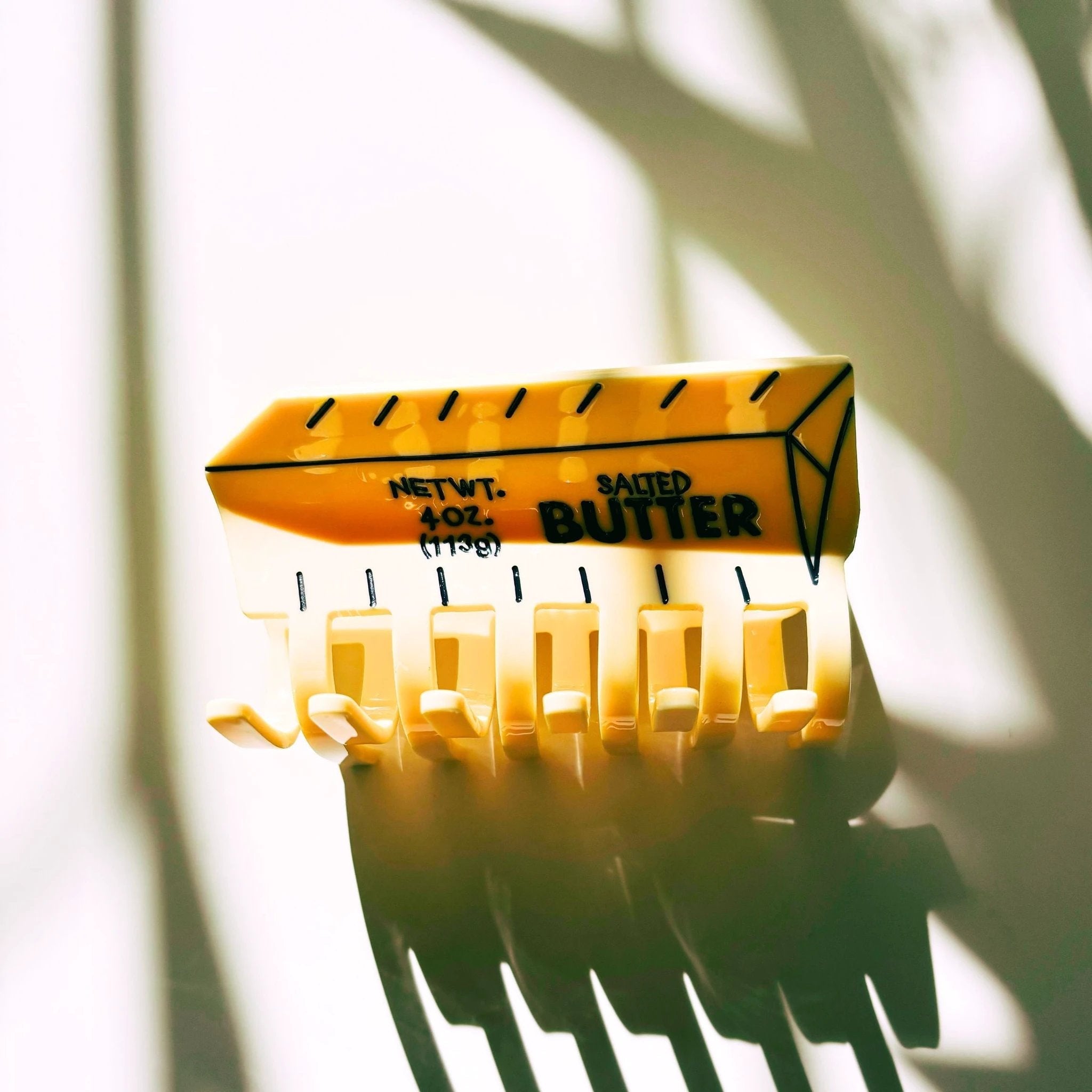 Velvet Claws Stick of Salted Butter Hair Claw | Yellow Claw Clip by The Bullish Store