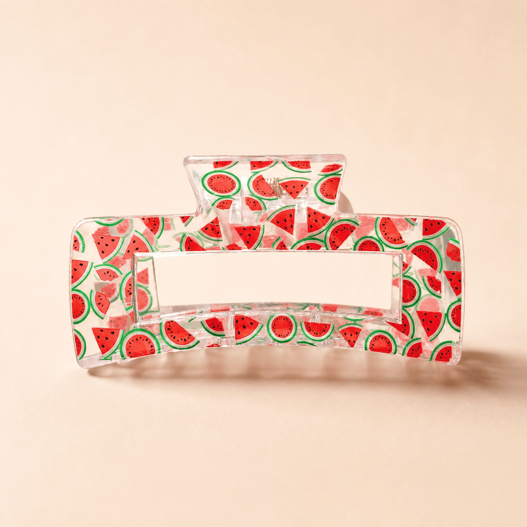 Velvet Claws The Crystal Hair Claw in Watermelon Accessories La Vie Bien Velvet Claws The Crystal Hair Claw in Watermelon