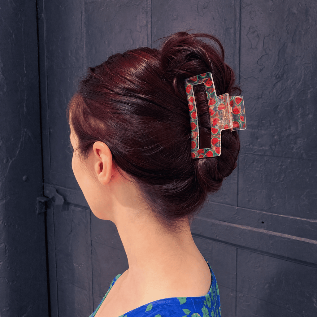 Velvet Claws The Crystal Hair Claw in Watermelon Accessories La Vie Bien Velvet Claws The Crystal Hair Claw in Watermelon