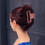 Velvet Claws The Crystal Hair Claw in Watermelon Accessories La Vie Bien Velvet Claws The Crystal Hair Claw in Watermelon