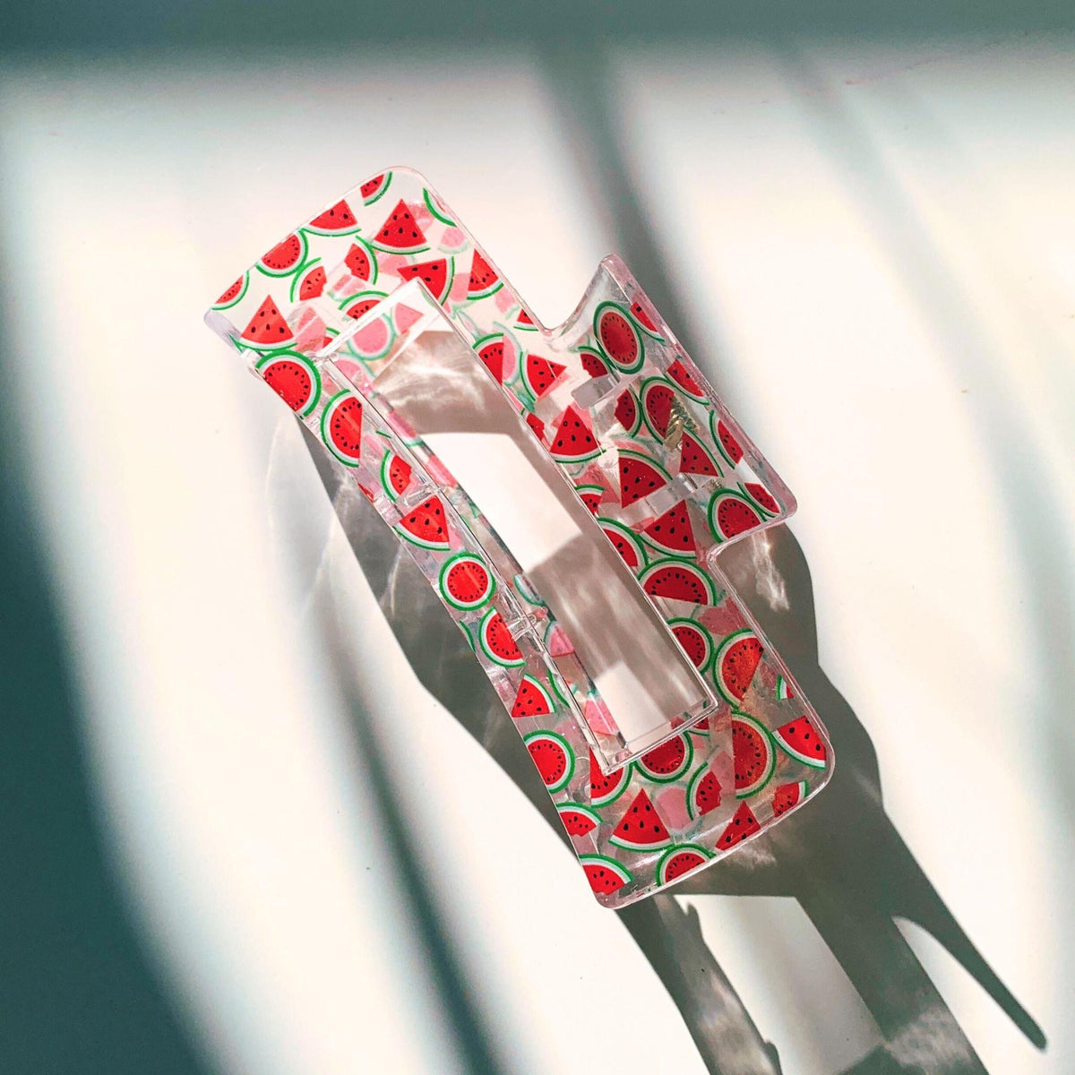 Velvet Claws The Crystal Hair Claw in Watermelon Accessories La Vie Bien Velvet Claws The Crystal Hair Claw in Watermelon