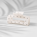 Velvet Claws Uptown Lady in White Dot Hair Clip Accessories La Vie Bien Velvet Claws Uptown Lady in White Dot Hair Clip