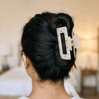 Velvet Claws Uptown Lady in White Dot Hair Clip Accessories La Vie Bien Velvet Claws Uptown Lady in White Dot Hair Clip