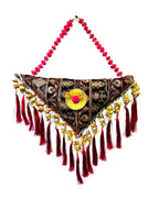 Velvet & Zardozi Worked Lari Festive Decor La Vie Bien Velvet & Zardozi Worked Lari