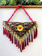 Velvet & Zardozi Worked Lari Festive Decor La Vie Bien Velvet & Zardozi Worked Lari