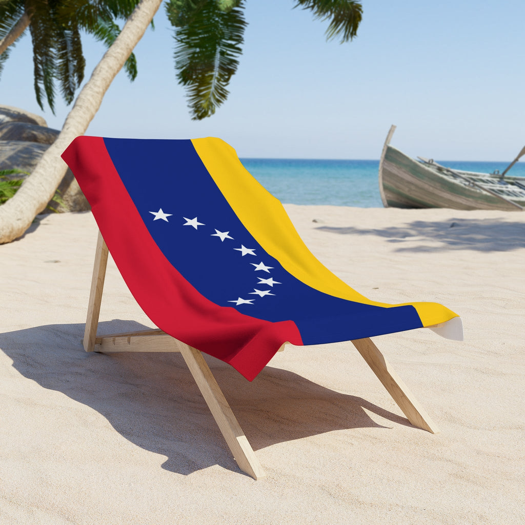 VENEZUELA Flag Beach Towel | Quality & Long Lasting - 2 Sizes | Venezuelan Pride | Gift for Venezuelans Home Decor La Vie Bien VENEZUELA Flag Beach Towel | Quality & Long Lasting - 2 Sizes | Venezuelan Pride | Gift for Venezuelans