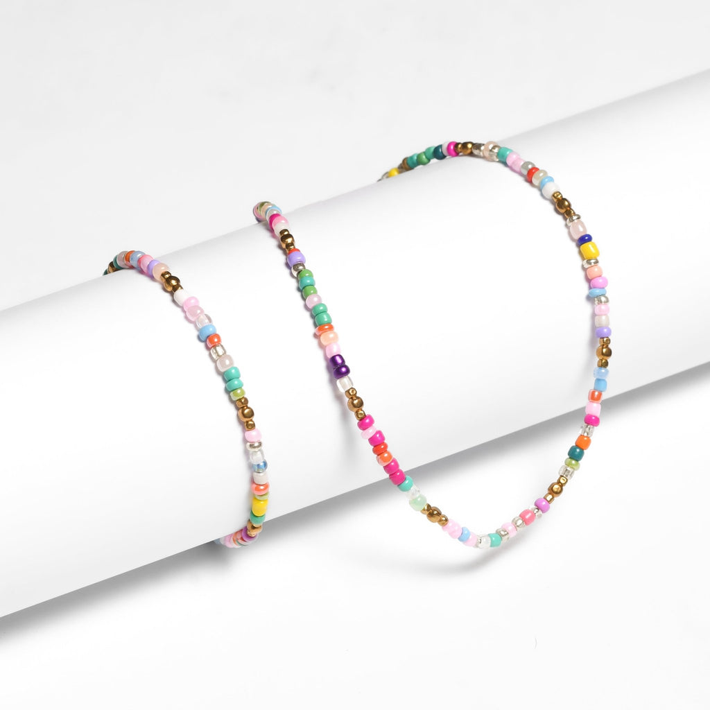 Veranda Beaded Choker and Bracelet Set - Thailand Necklace La Vie Bien Veranda Beaded Choker and Bracelet Set - Thailand