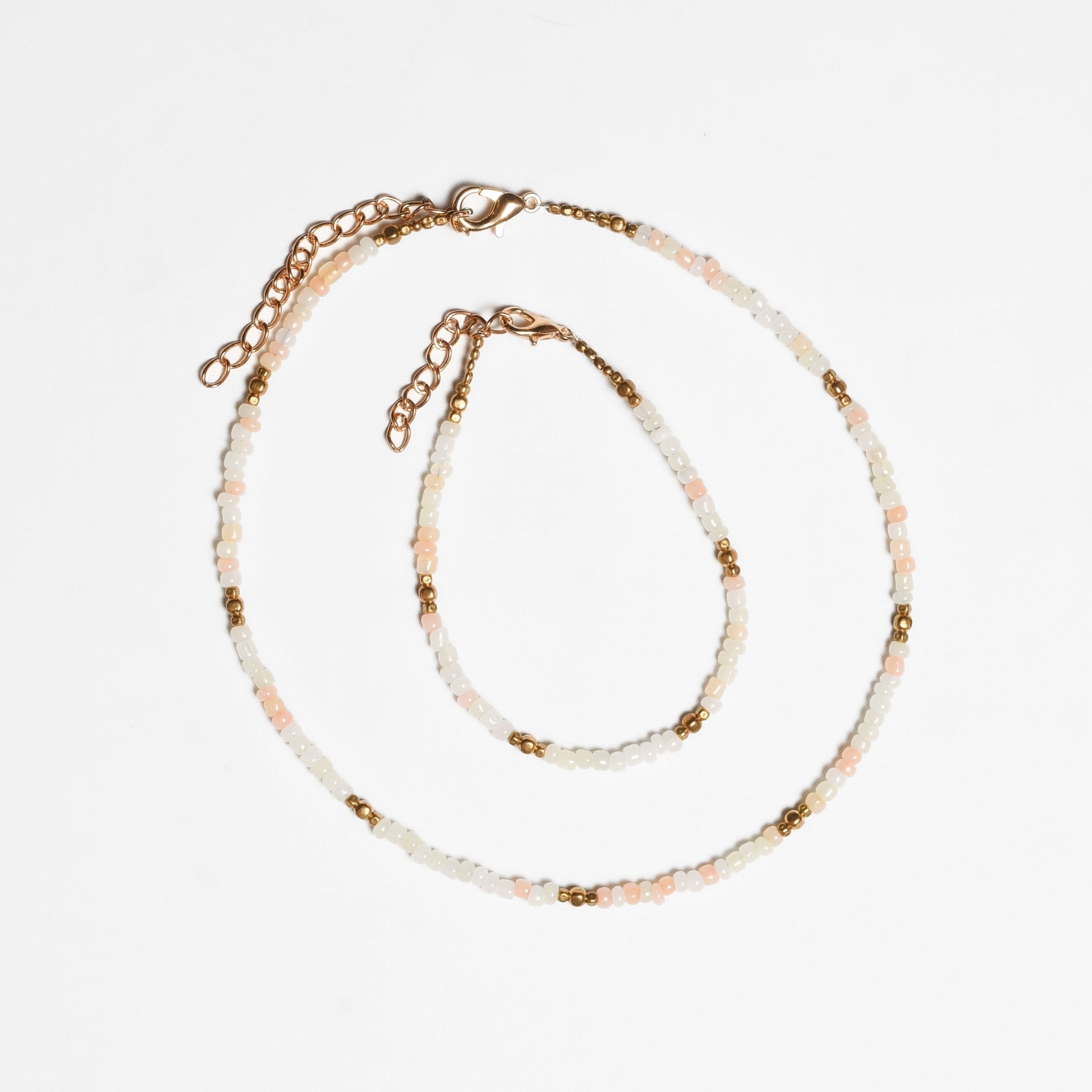 Veranda Beaded Choker and Bracelet Set - Thailand Necklace La Vie Bien Veranda Beaded Choker and Bracelet Set - Thailand
