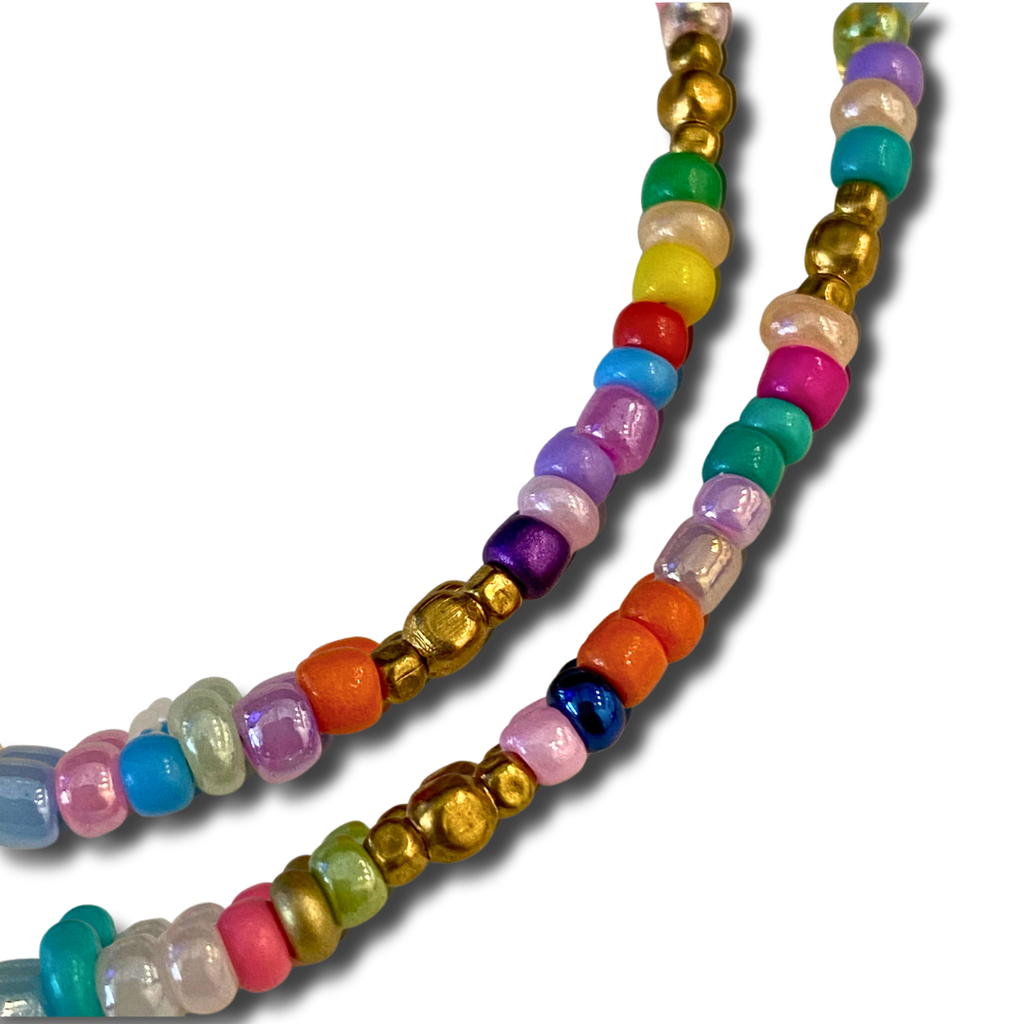 Veranda Beaded Choker and Bracelet Set - Thailand Necklace La Vie Bien Veranda Beaded Choker and Bracelet Set - Thailand