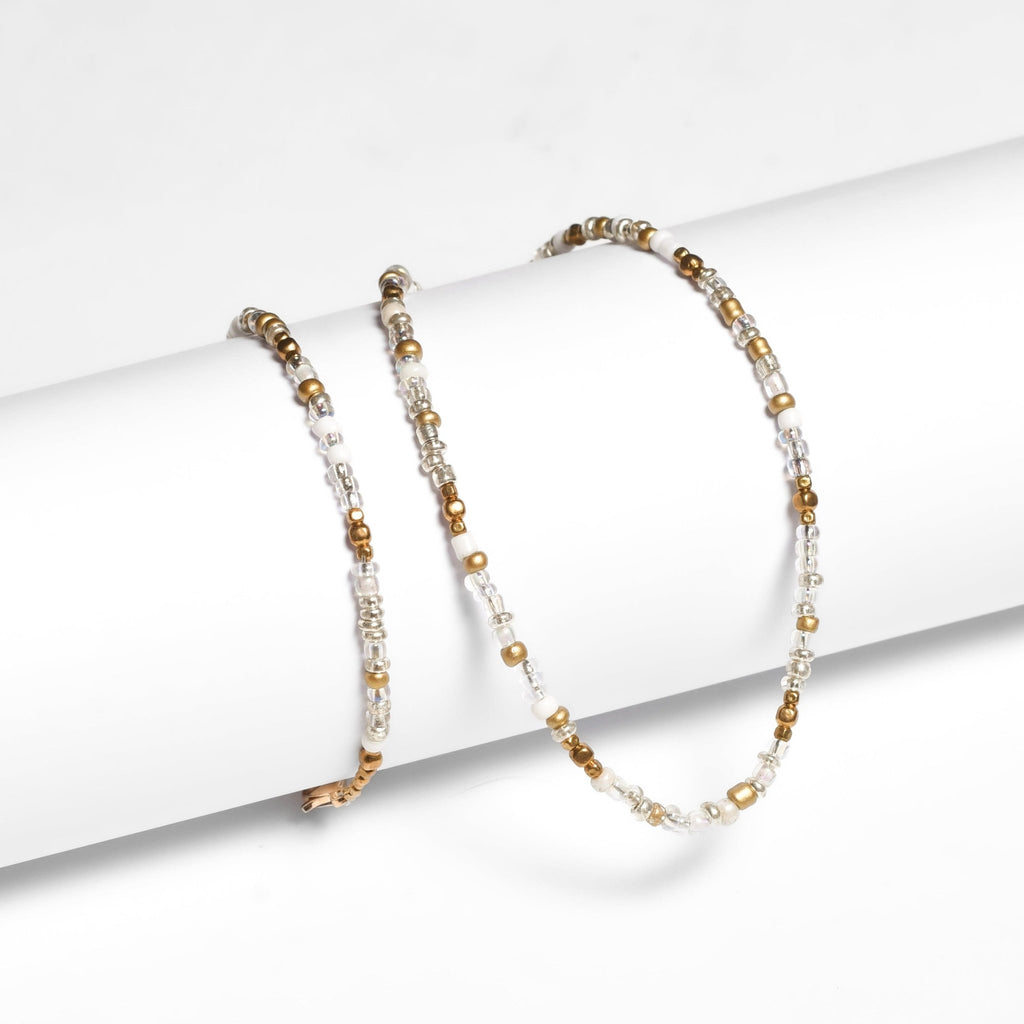 Veranda Beaded Choker and Bracelet Set - Thailand Necklace La Vie Bien Veranda Beaded Choker and Bracelet Set - Thailand