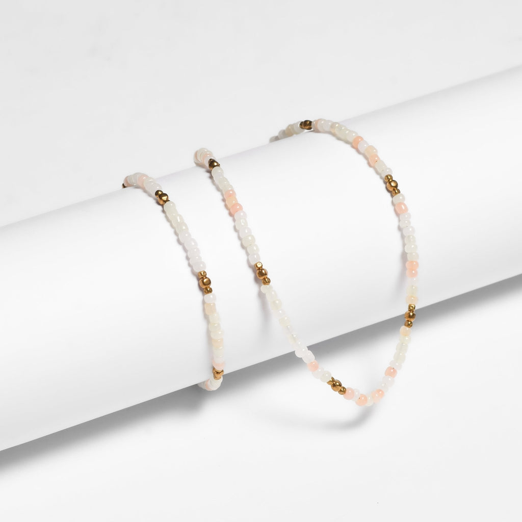 Veranda Beaded Choker and Bracelet Set - Thailand Necklace La Vie Bien Veranda Beaded Choker and Bracelet Set - Thailand