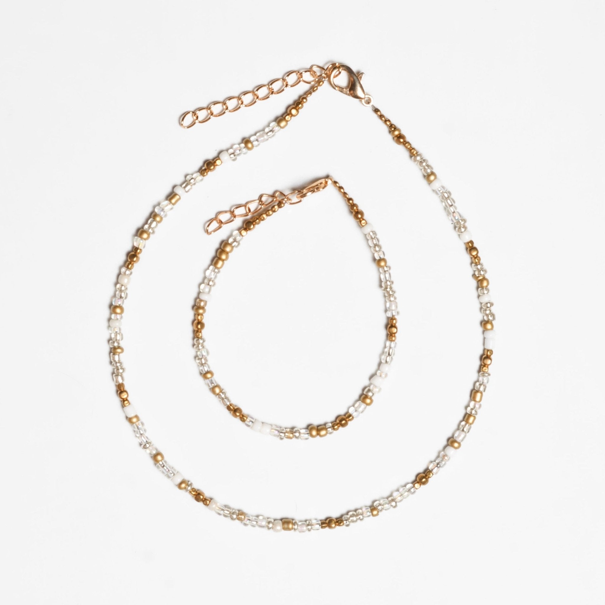 Veranda Beaded Choker and Bracelet Set - Thailand Necklace La Vie Bien Veranda Beaded Choker and Bracelet Set - Thailand