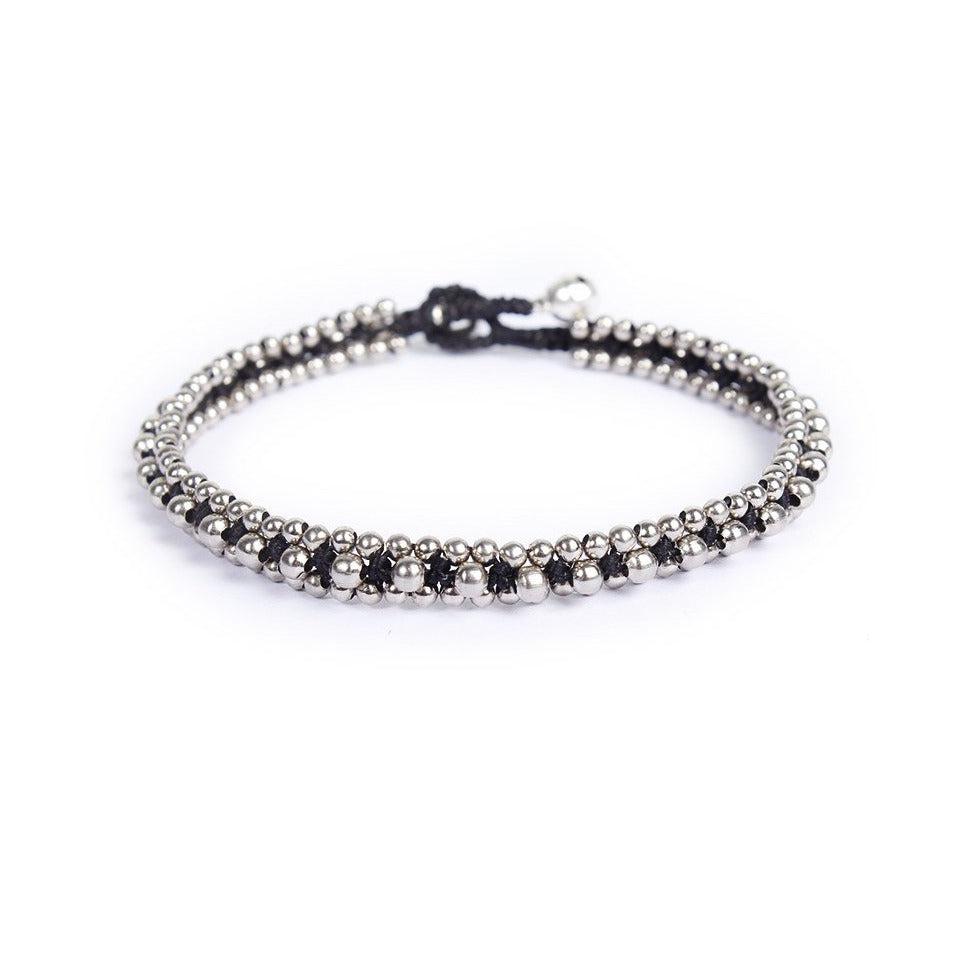 Verano Brass Bead Adjustable Anklet - Thailand Anklets La Vie Bien Verano Brass Bead Adjustable Anklet - Thailand