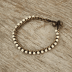 Verano Brass Bead Adjustable Anklet - Thailand Anklets La Vie Bien Verano Brass Bead Adjustable Anklet - Thailand