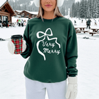 Very Merry adult crewneck sweatshirt, Christmas collection by Benny and Ray Apparel