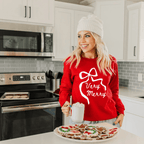 Very Merry adult crewneck sweatshirt, Christmas collection by Benny and Ray Apparel
