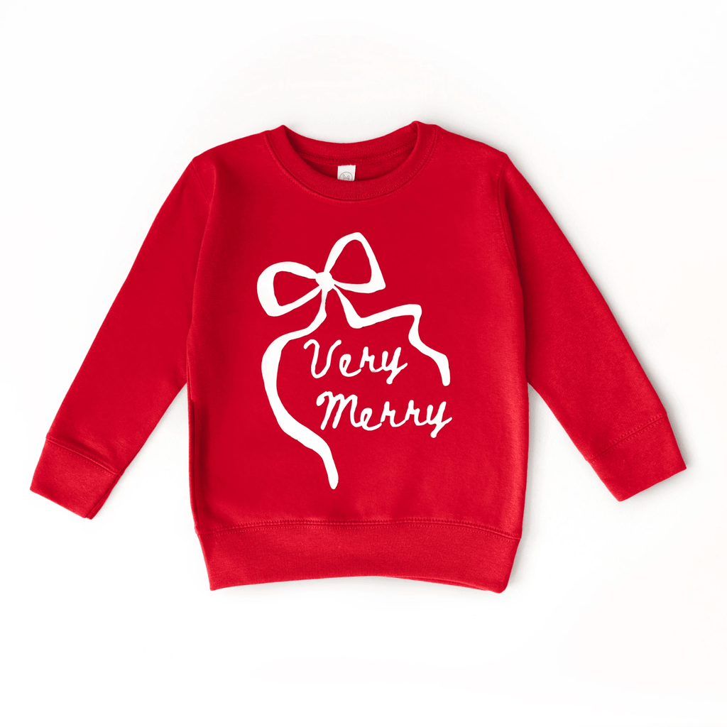 Very Merry toddler Sweatshirt by Benny and Ray Apparel