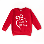 Very Merry toddler Sweatshirt by Benny and Ray Apparel