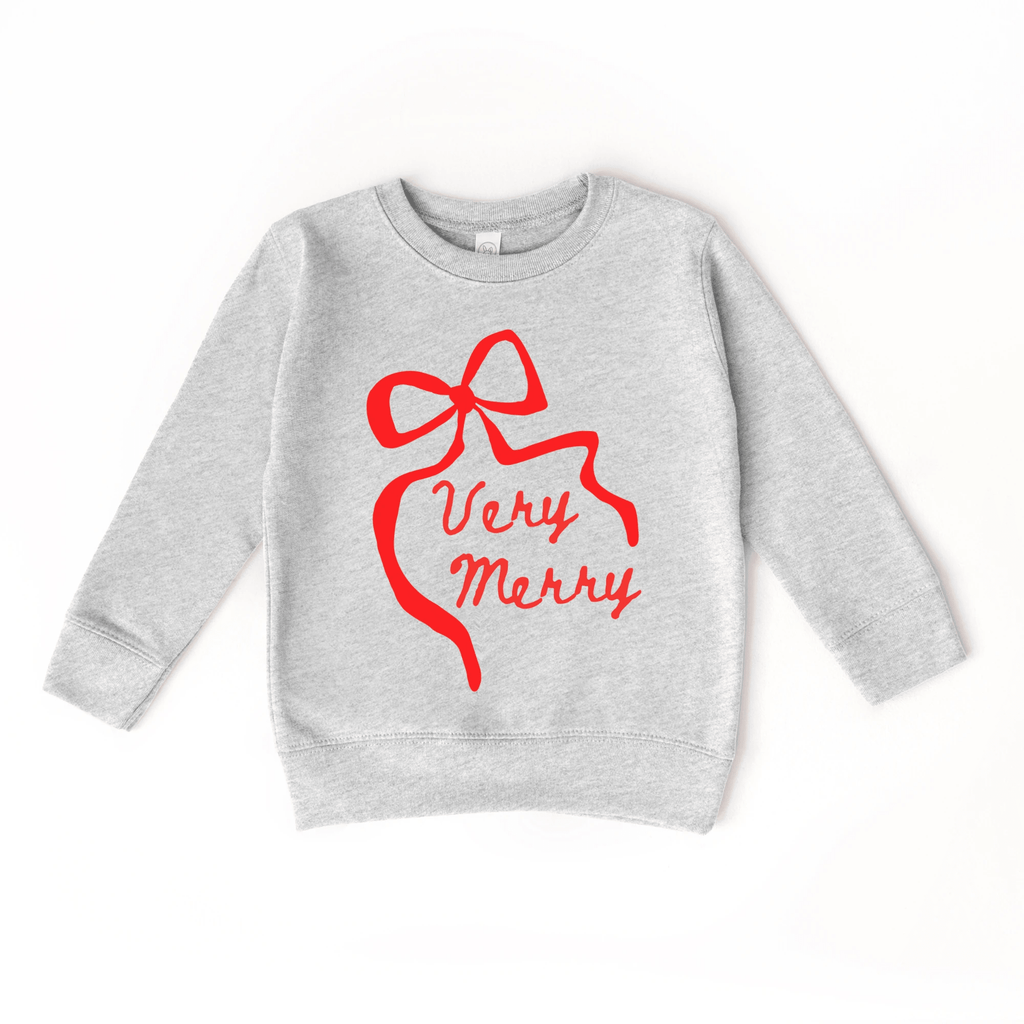 Very Merry toddler Sweatshirt by Benny and Ray Apparel