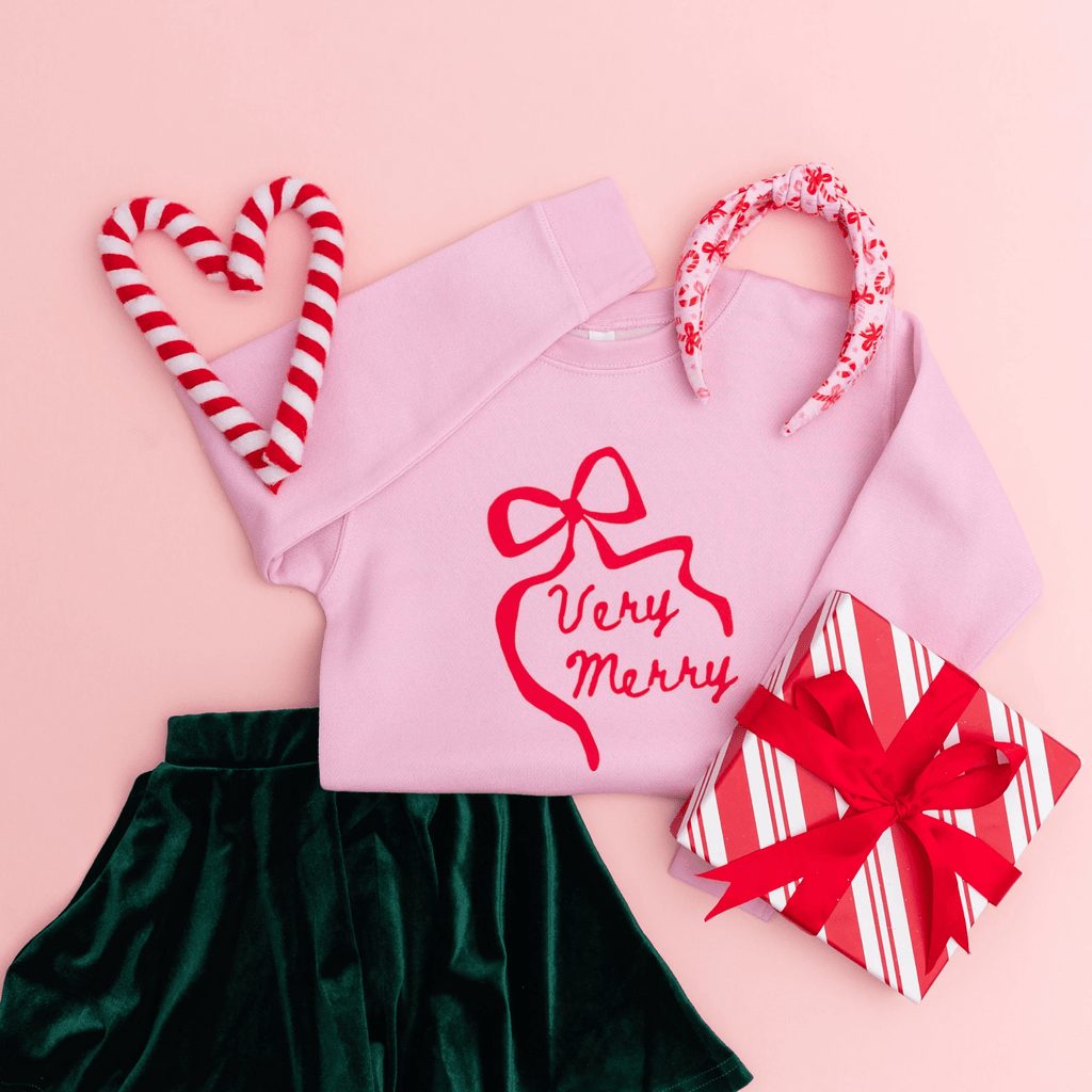 Very Merry toddler Sweatshirt by Benny and Ray Apparel