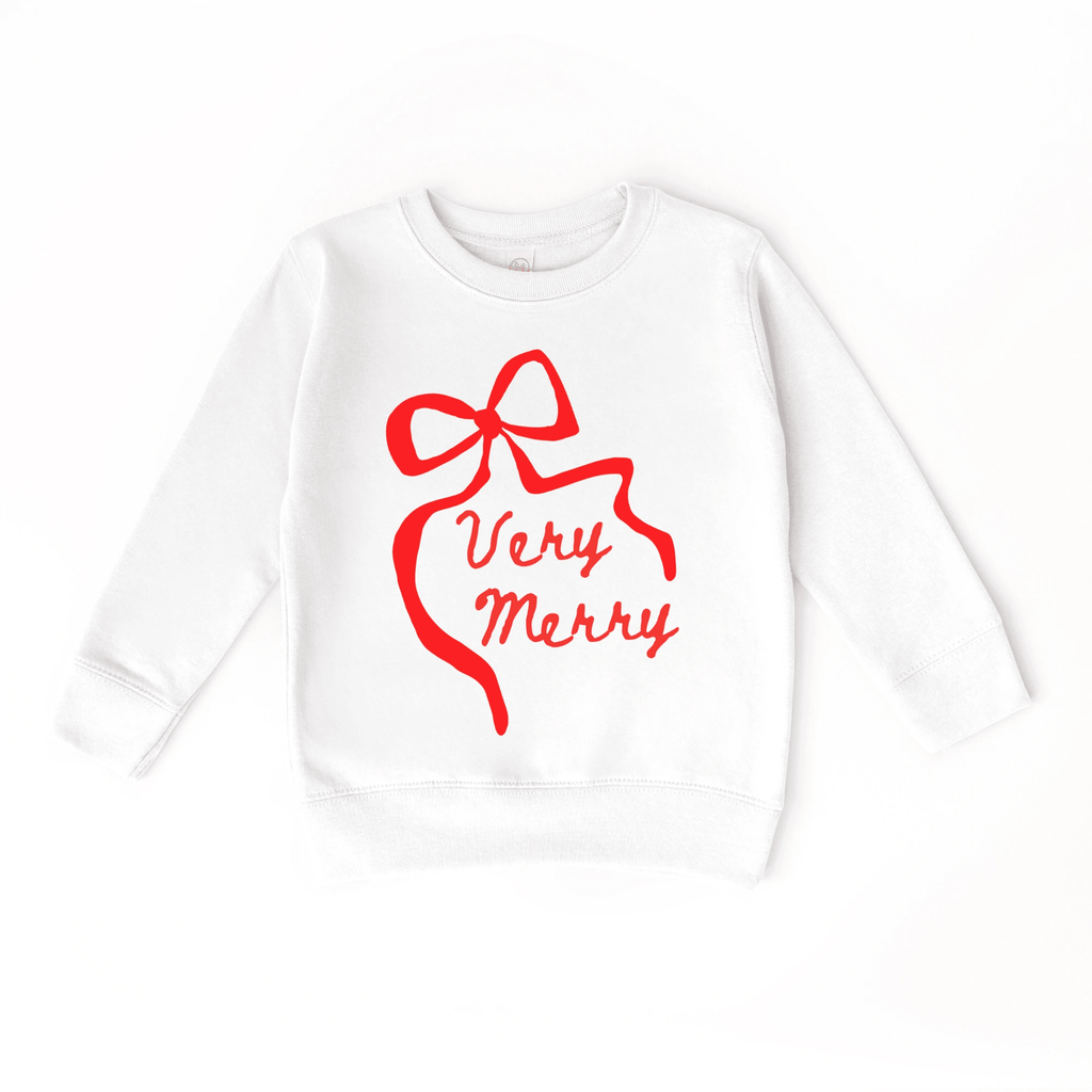 Very Merry toddler Sweatshirt by Benny and Ray Apparel