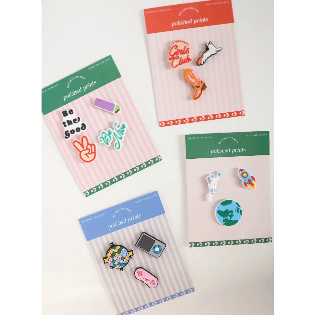 Vibey Clog Charm Set by Polished Prints